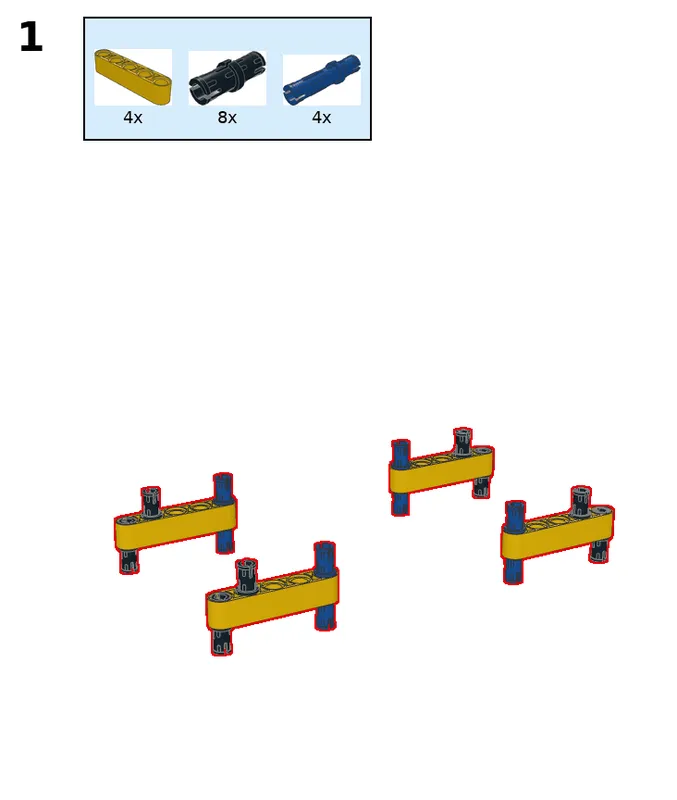 Wukong tank with four servos - step 1