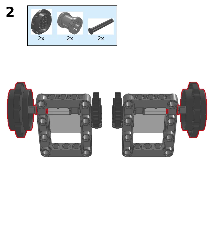 Caterpillar tripod - step 2