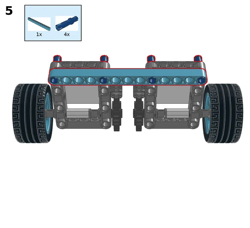 Following car - step 5