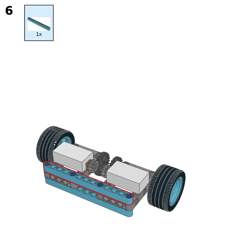 Following car - step 6
