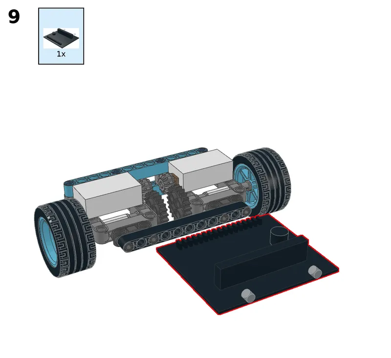 Following car - step 9
