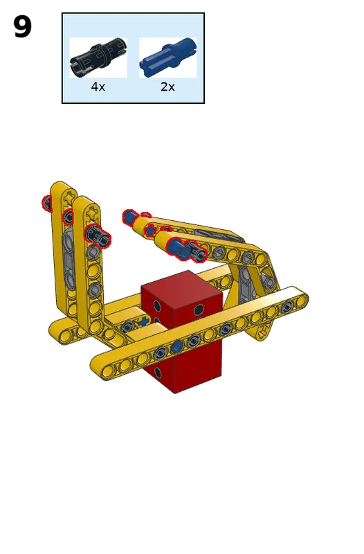 Walking robot - step 9