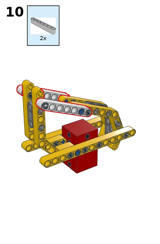 Walking robot - step 10
