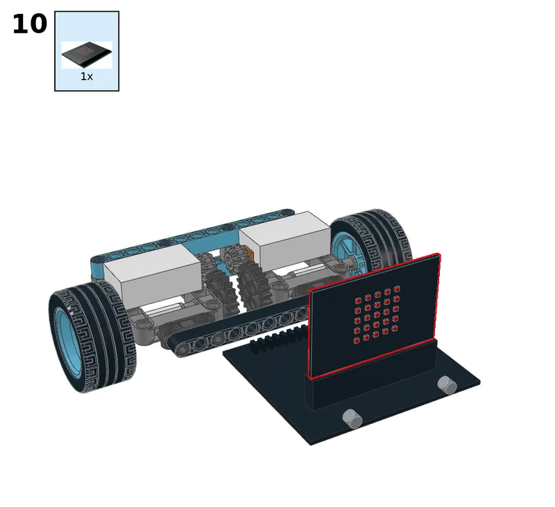 Following car - step 10