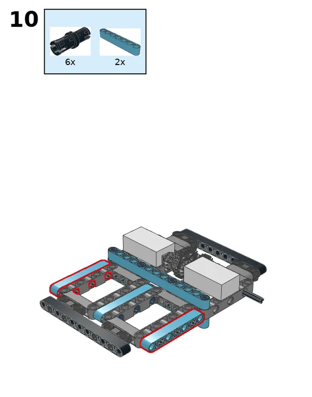 Hexapod robot - step 10