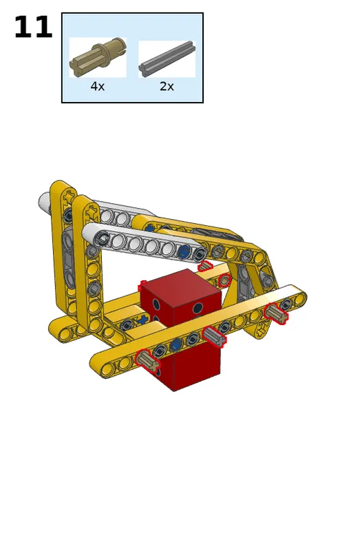 Walking robot - step 11