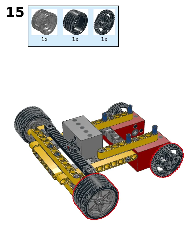 Steering car - step 15