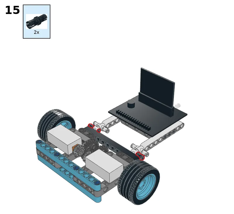 Following car - step 15