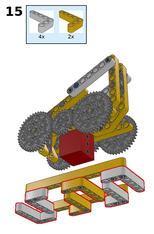 Walking robot - step 15