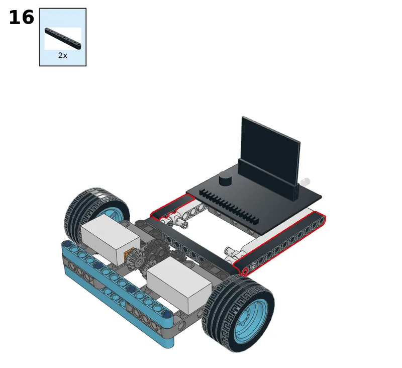 Following car - step 16