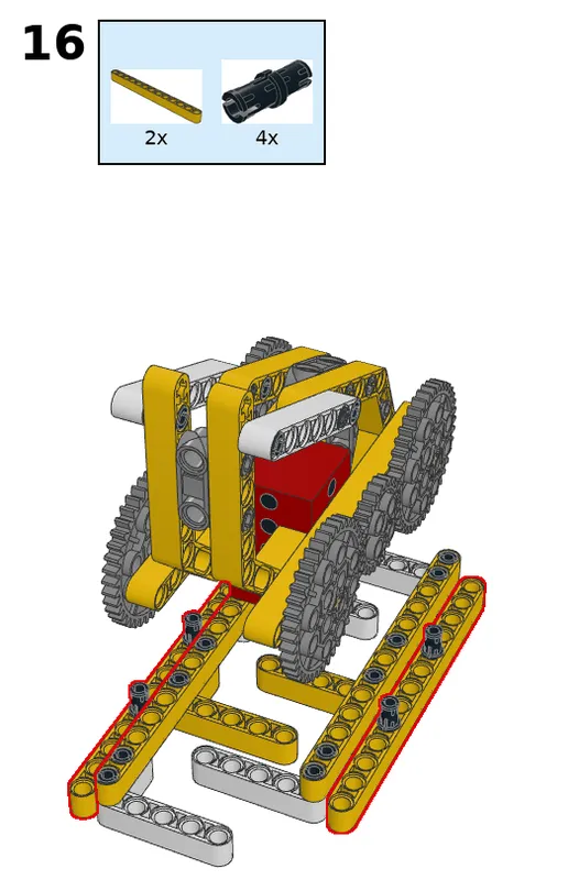 Walking robot - step 16