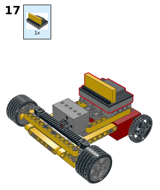 Steering car - step 17
