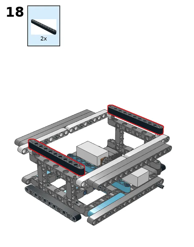 Hexapod robot - step 18