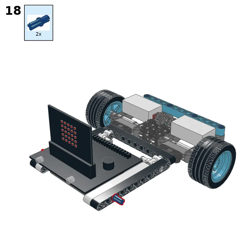 Following car - step 18