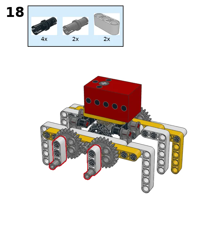 Spider walker - step 18