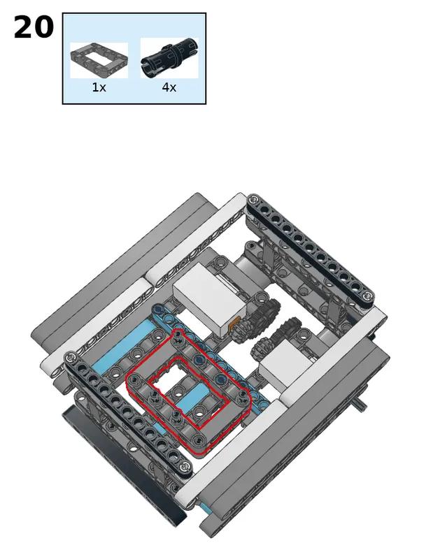 Hexapod robot - step 20