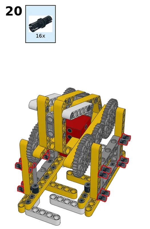 Walking robot - step 20
