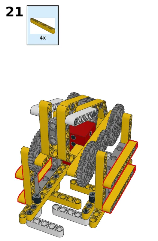 Walking robot - step 21