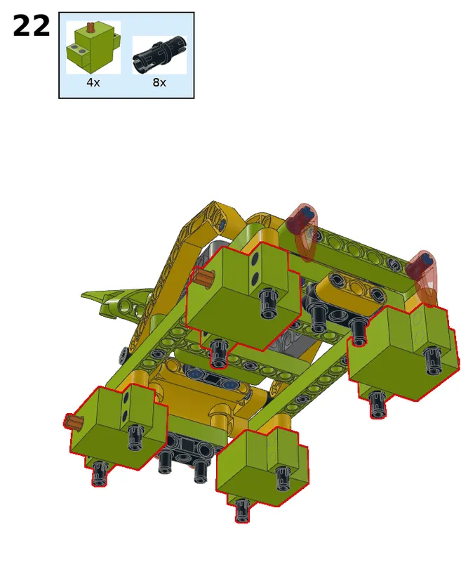 Wukong tank with four servos - step 22