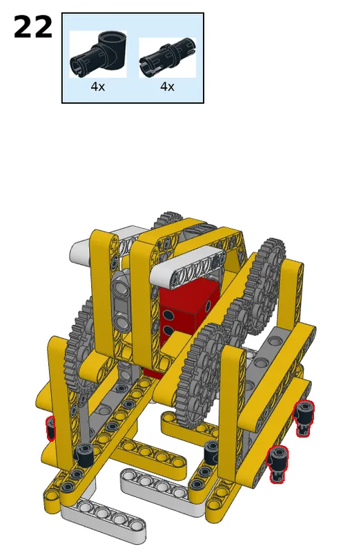 Walking robot - step 22