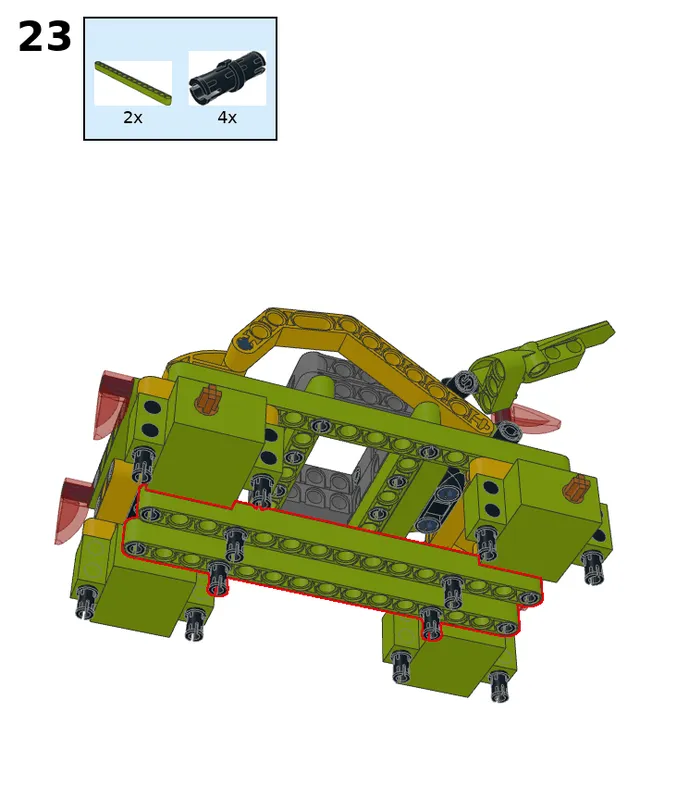 Wukong tank with four servos - step 23