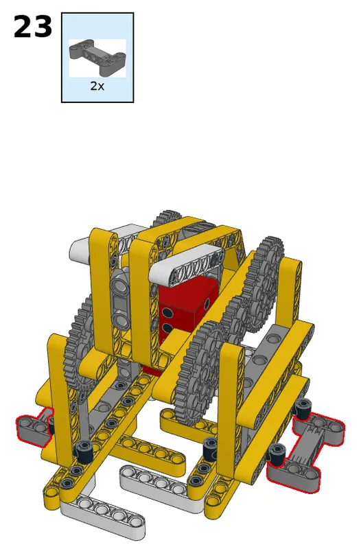 Walking robot - step 23