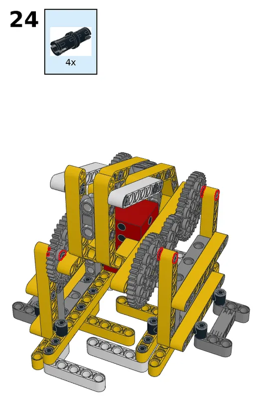 Walking robot - step 24