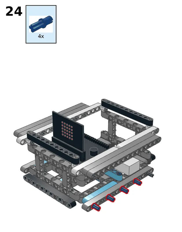 Hexapod robot - step 24