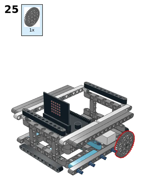 Hexapod robot - step 25