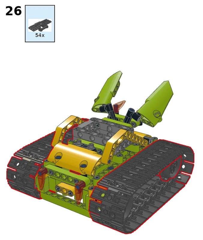 Wukong tank with four servos - step 26