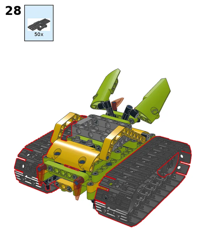 Wukong tank with two servos - step 28