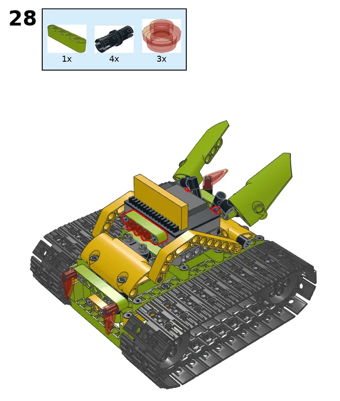 Wukong tank with four servos - step 28