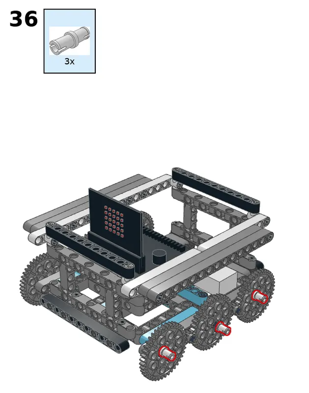Hexapod robot - step 36