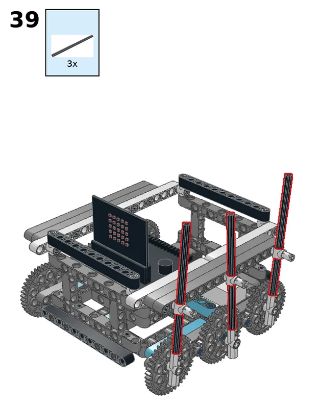 Hexapod robot - step 39