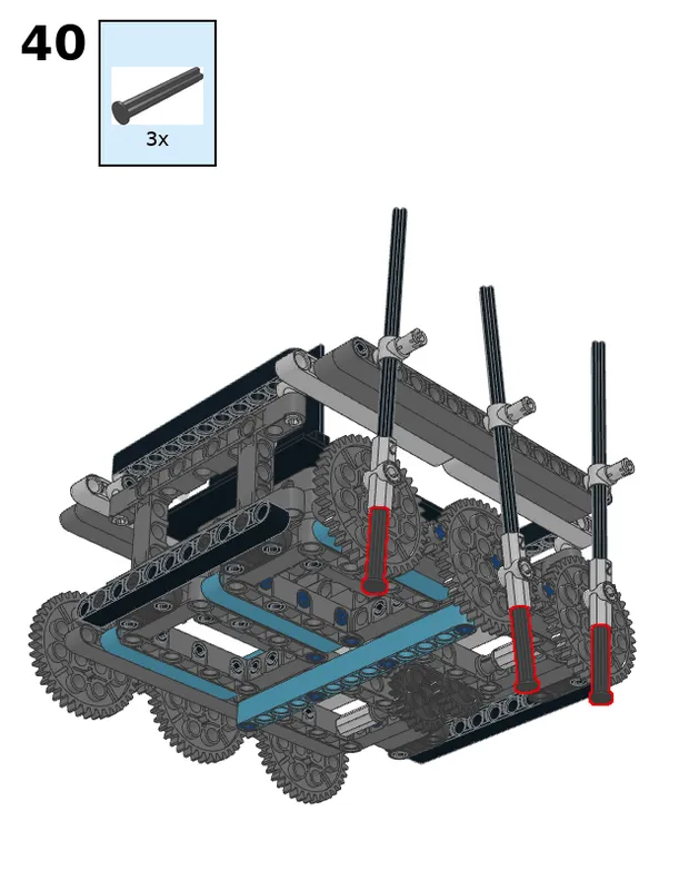 Hexapod robot - step 40